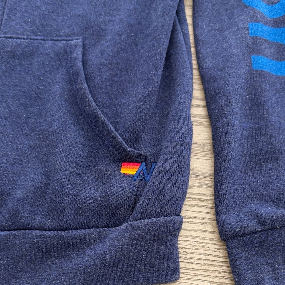 KID'S (sz12) AVIATOR NATION HAMPTONS ZIP HOODIE - NAVY - Picture 6 of 11